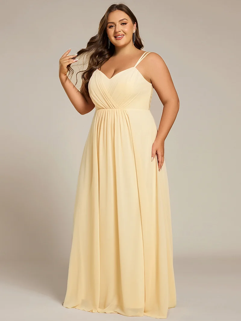 ever RUBY|Robe de soirée en mousseline et dentelle dos nu bretelles fines