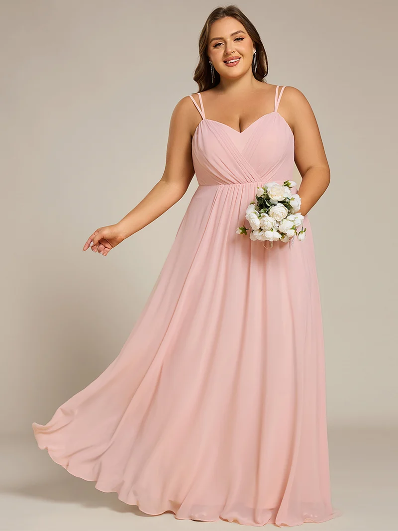 ever RUBY|Robe demoiselle d'honneur mousseline et dentelle dos nu bretelles fines