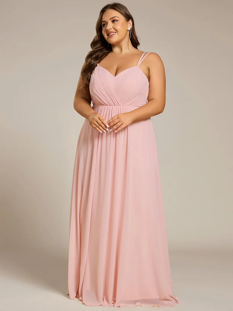 ever RUBY|Robe demoiselle d'honneur mousseline et dentelle dos nu bretelles fines