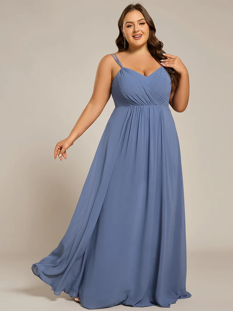 ever RUBY|Robe de soirée en mousseline et dentelle dos nu bretelles fines