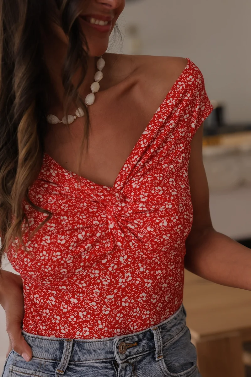 Top Liberty rouge