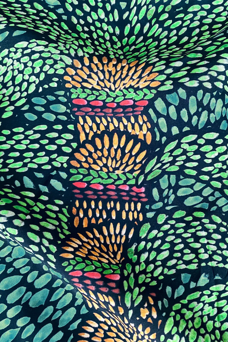 Tissu Burger Tropical