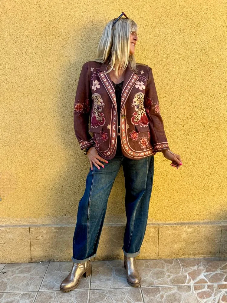 Veste Victoria panthère