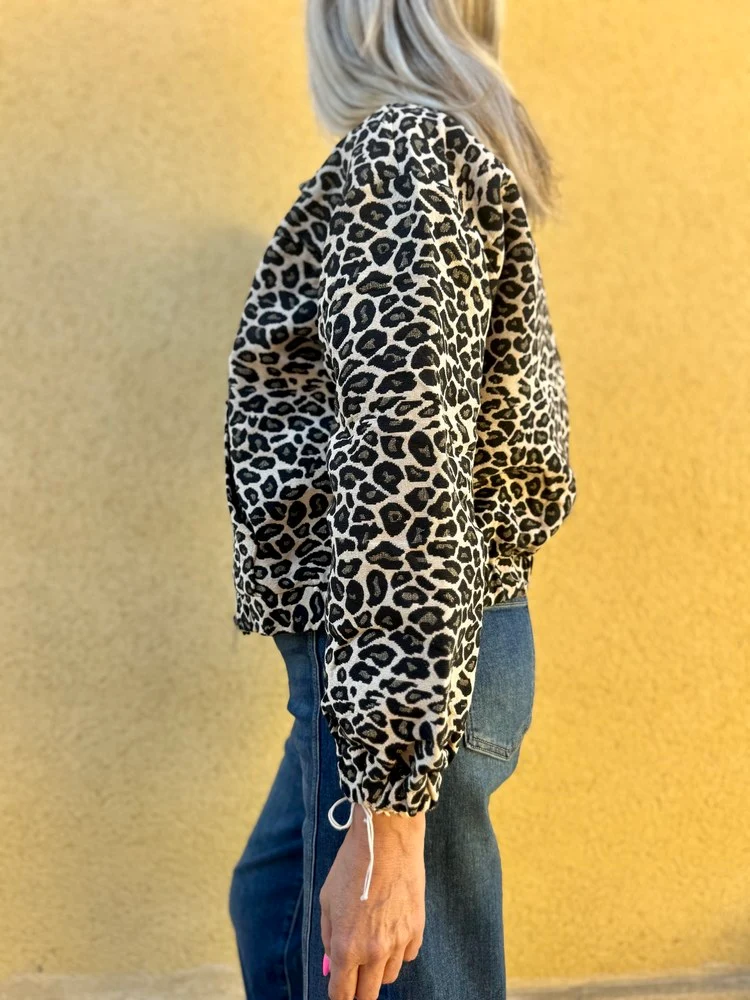 Blouson Grego léopard