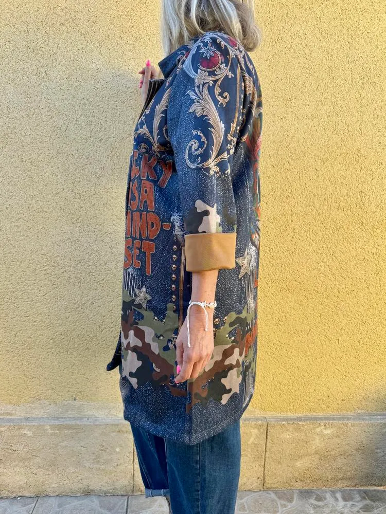 Veste longue Amélia tête de mort