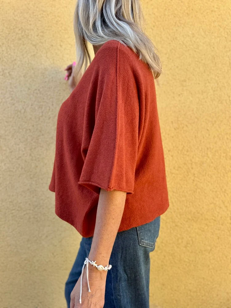 Pull loose Fabrizio brique