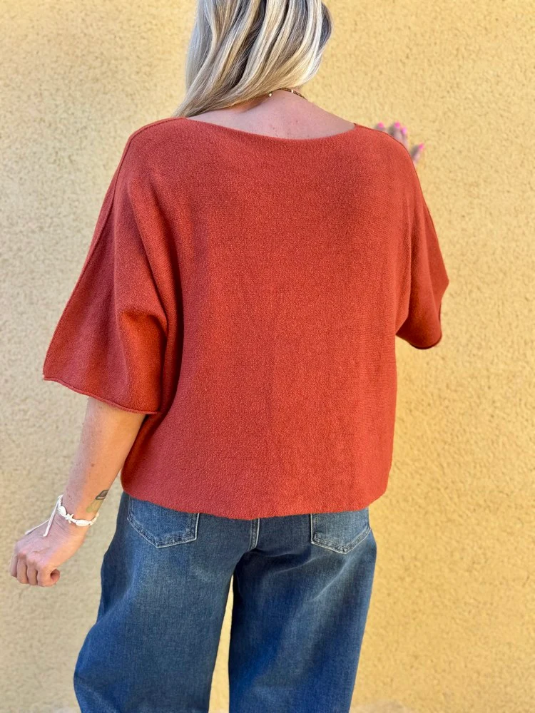 Pull loose Fabrizio brique