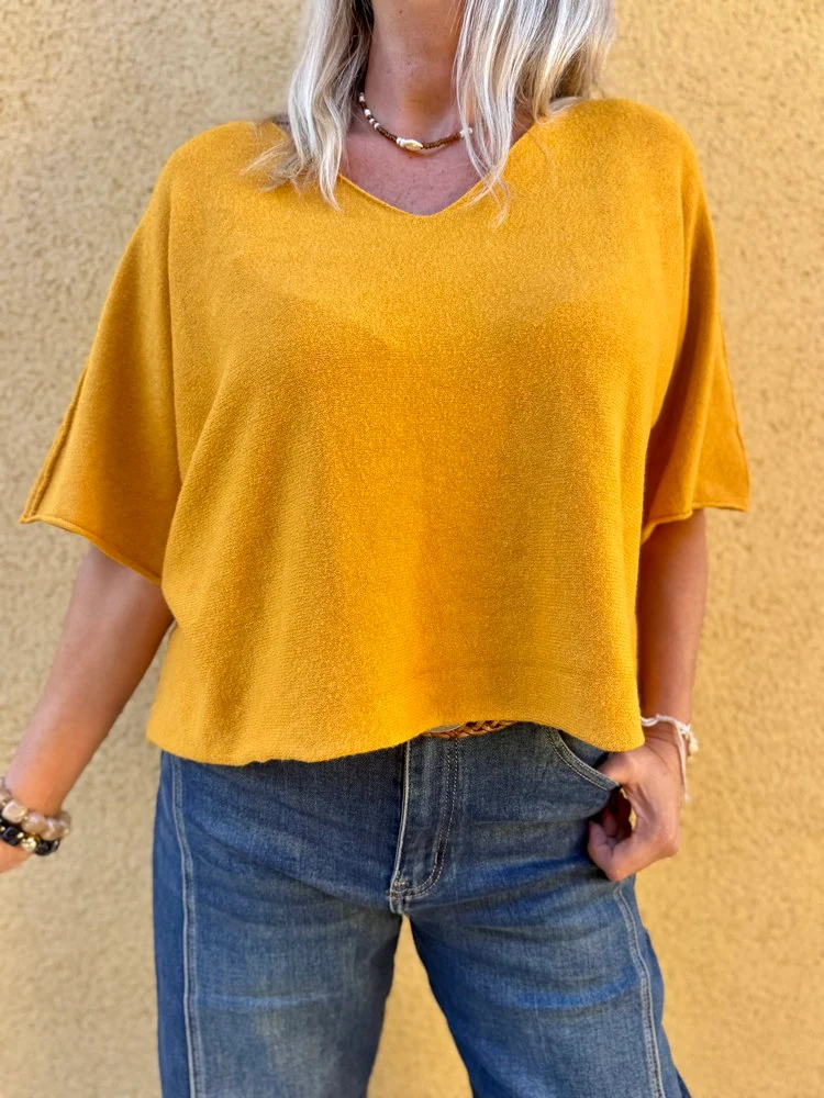 Pull loose Fabrizio moutarde