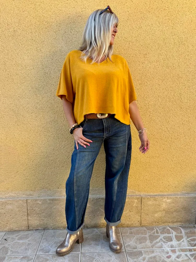 Pull loose Fabrizio moutarde