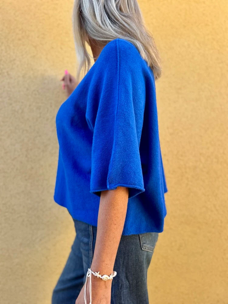 Pull loose Fabrizio bleu roi