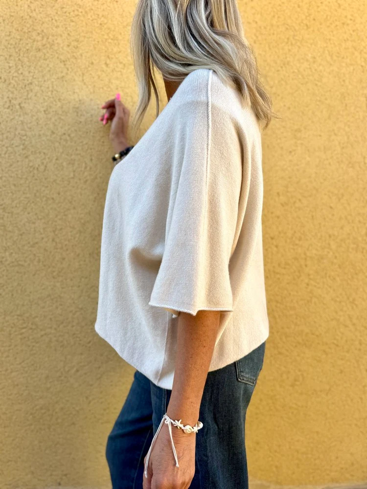 Pull loose Fabrizio crème