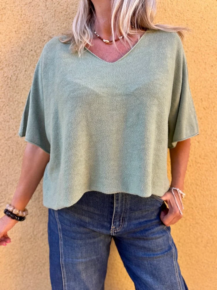 Pull loose Fabrizio tilleul