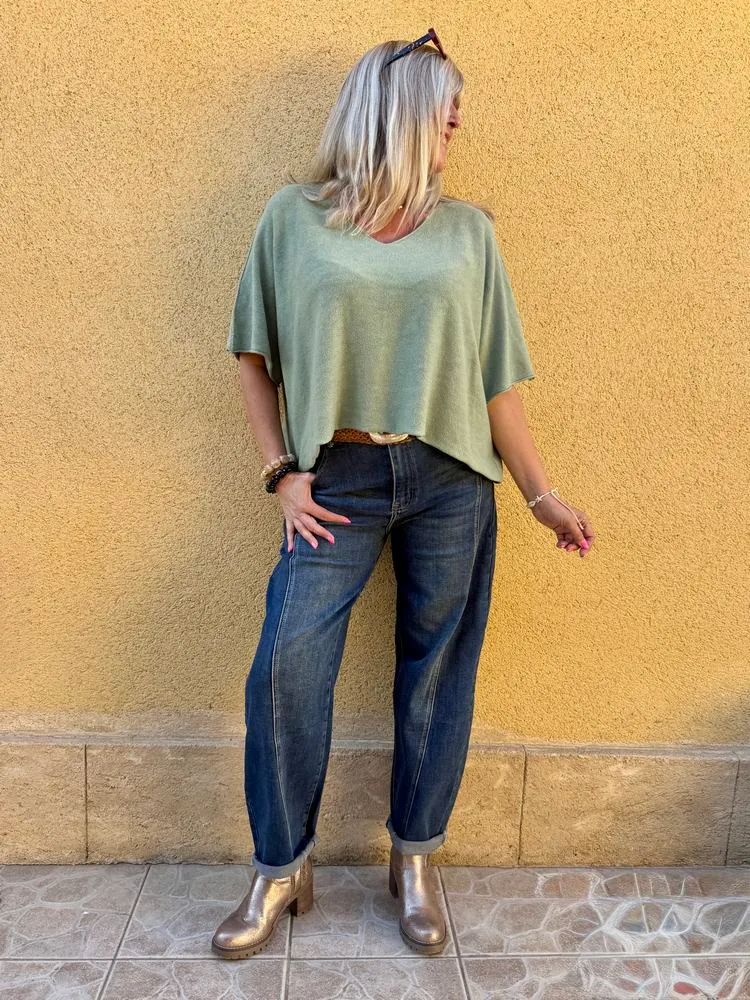 Pull loose Fabrizio tilleul