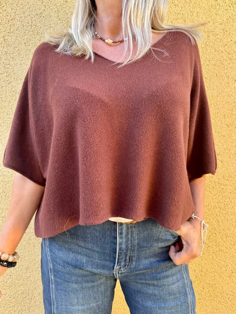 Pull loose Fabrizio chocolat