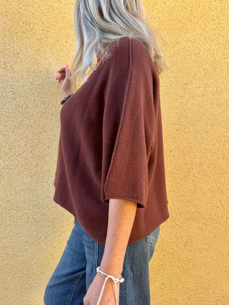 Pull loose Fabrizio chocolat