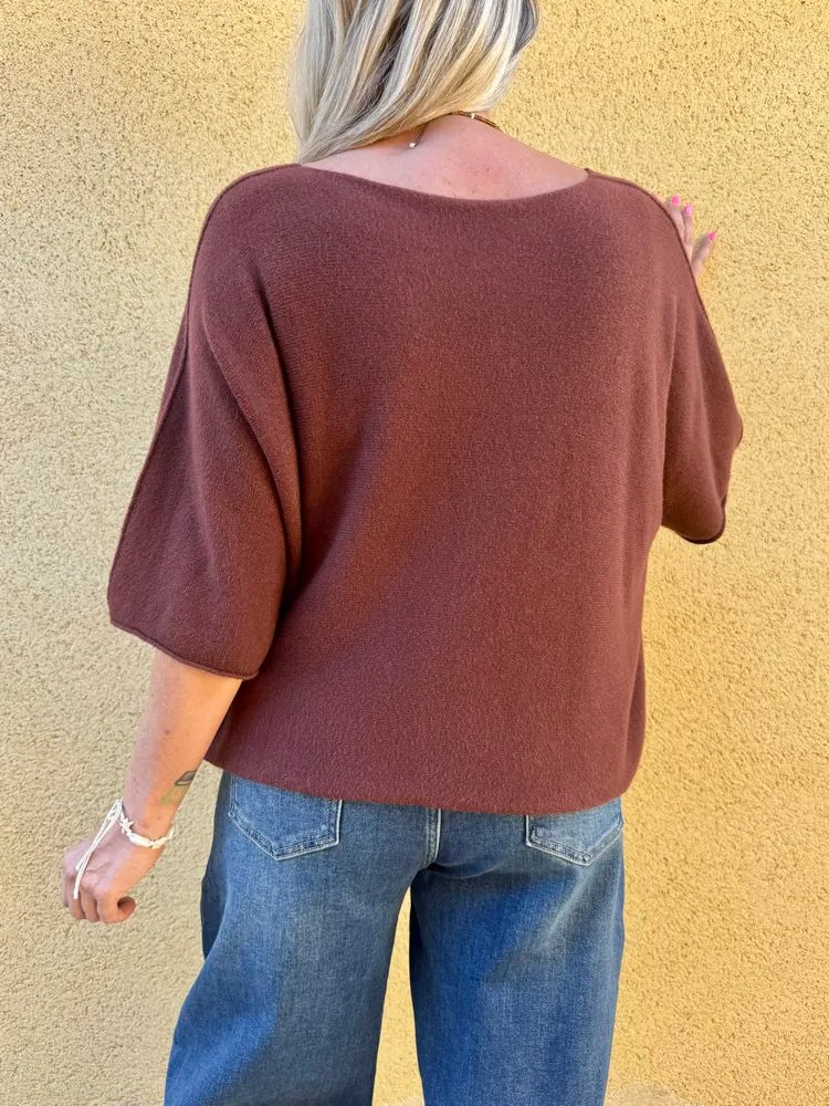 Pull loose Fabrizio chocolat