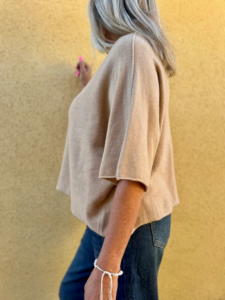 Pull loose Fabrizio camel