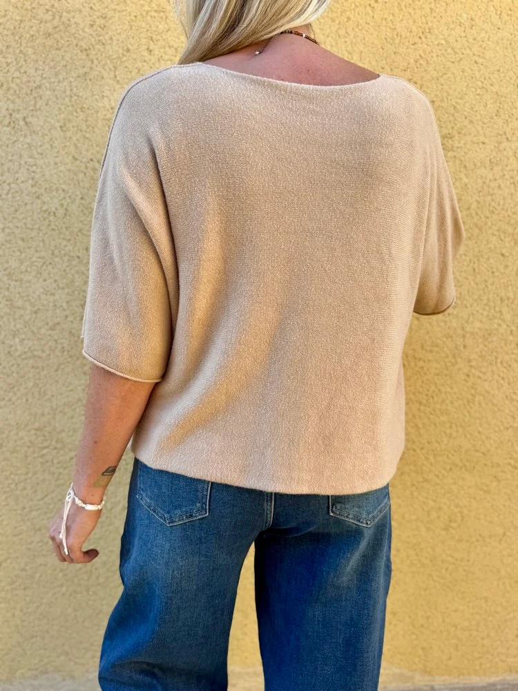 Pull loose Fabrizio camel
