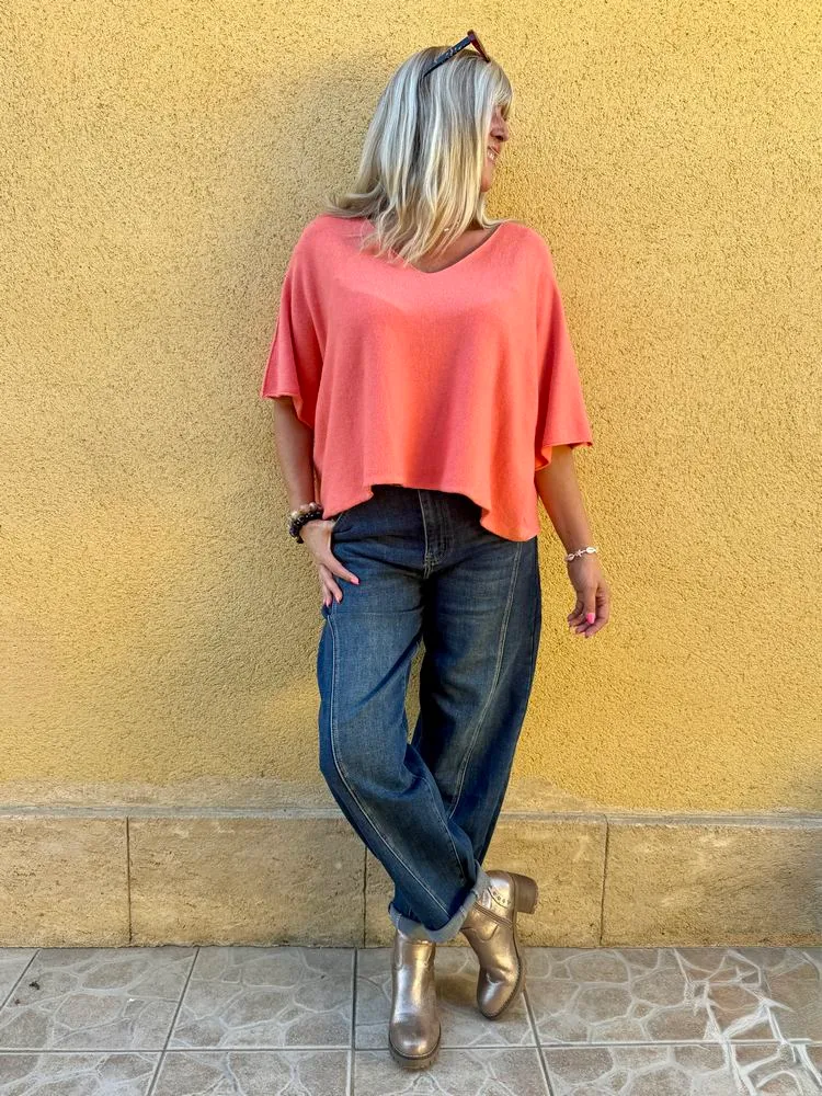 Pull loose Fabrizio corail