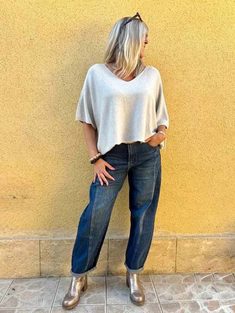 Pull loose Fabrizio beige