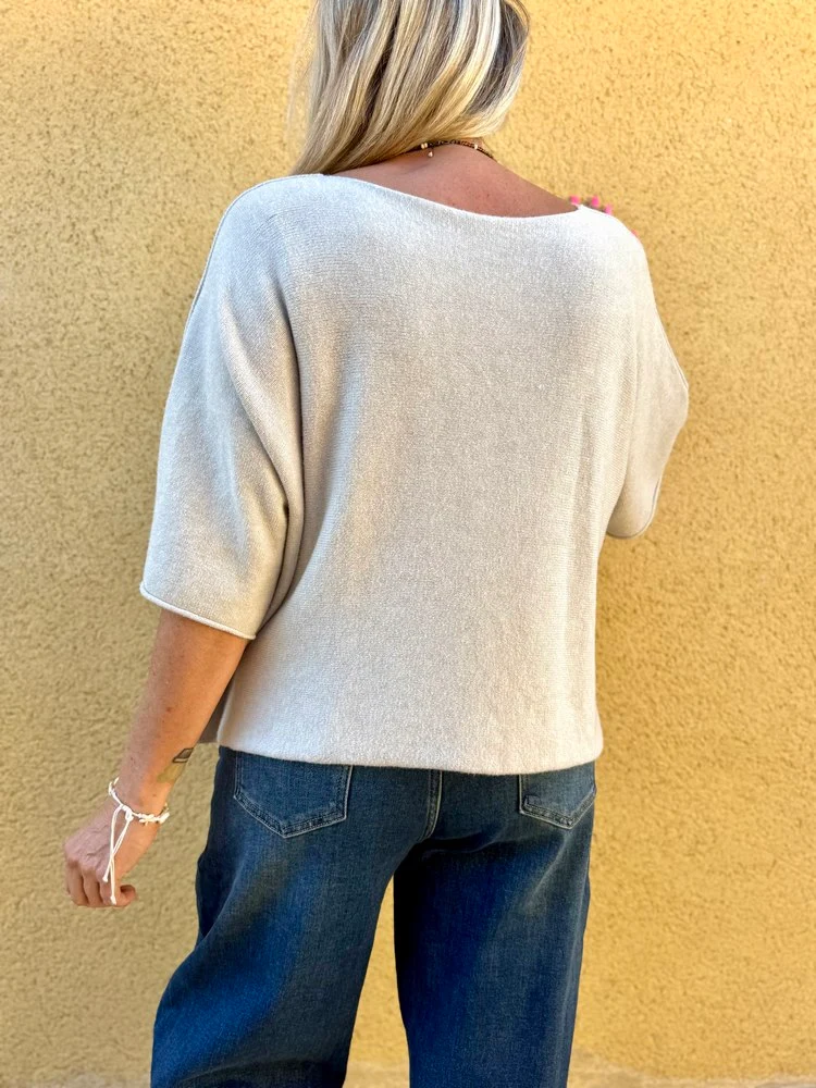 Pull loose Fabrizio beige
