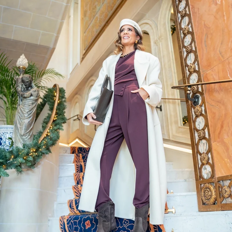 Ensemble Cyndi burgundy