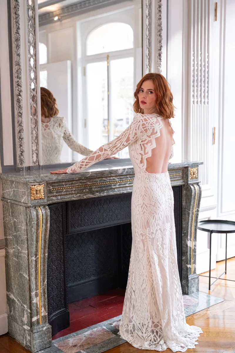 Robe lili blanche
