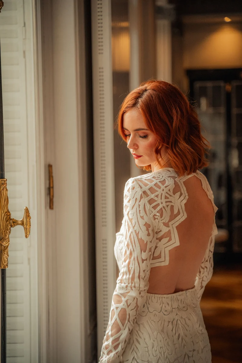 Robe lili blanche