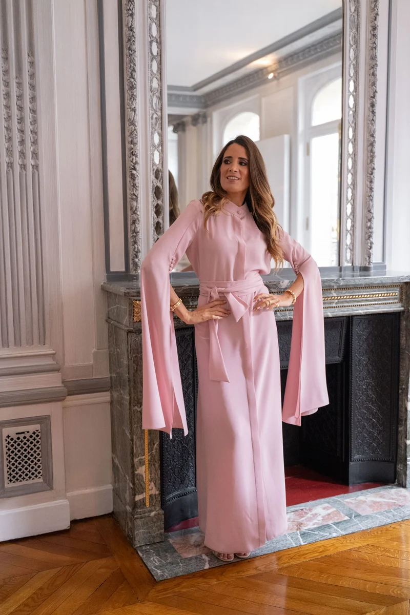 Robe Adèle rose claire