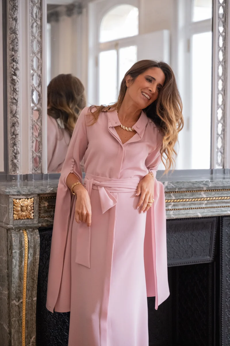 Robe Adèle rose claire