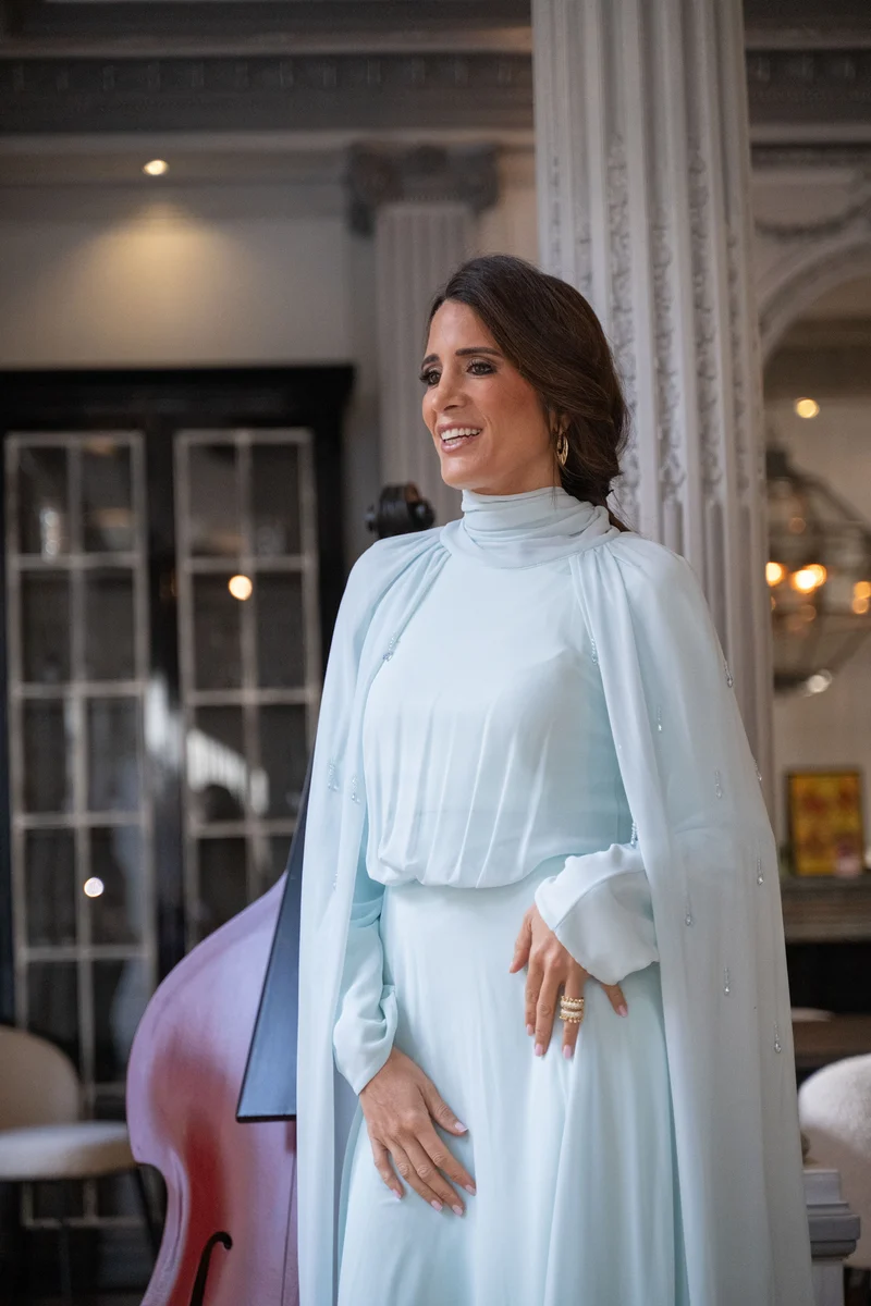Robe Azra bleue pastel