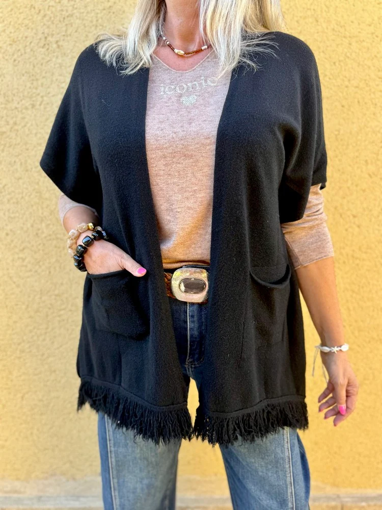 Gilet sans manches Charly noir