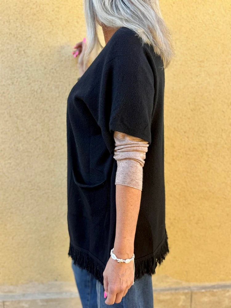 Gilet sans manches Charly noir