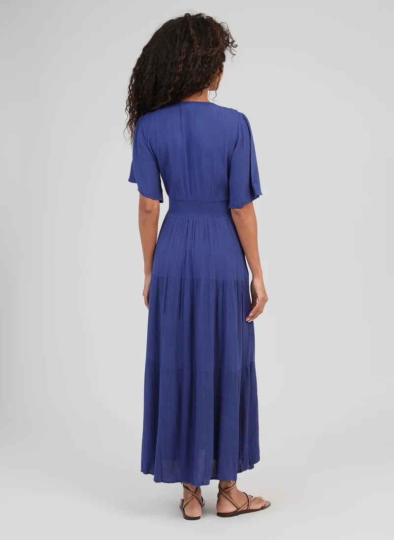ROBE LONGUE OSUNCHALA bleu
