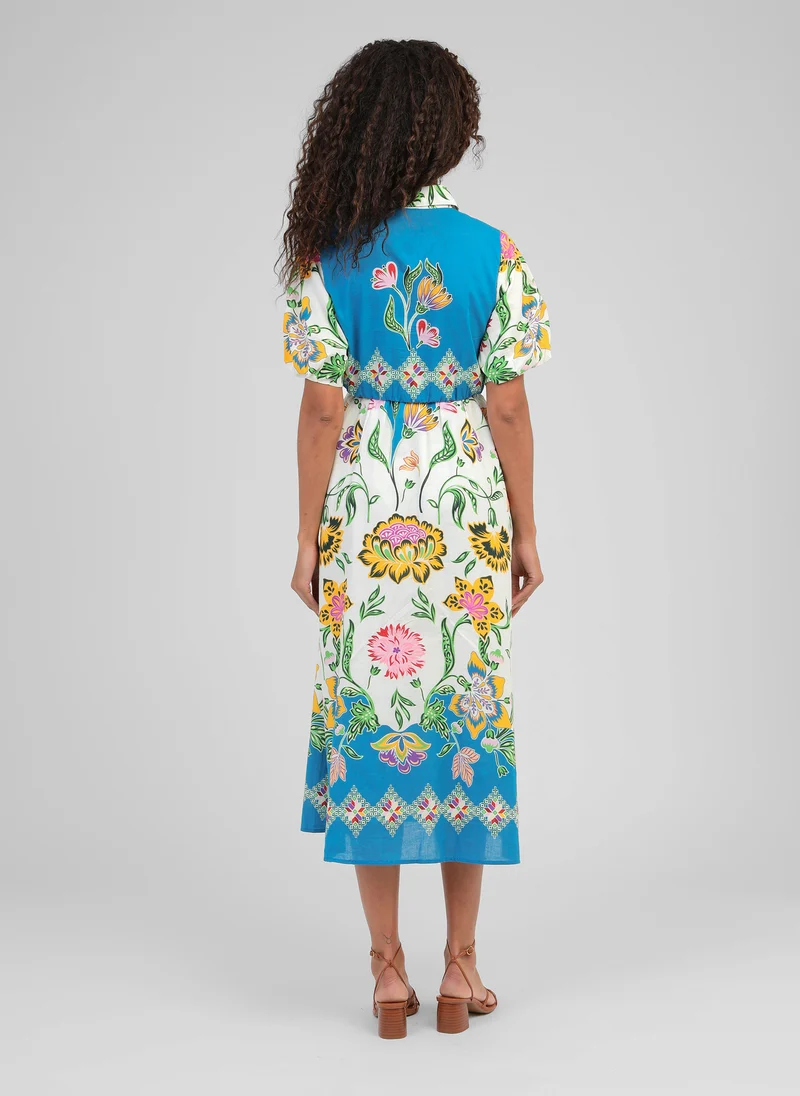ROBE LONGUE ODOMINA florius multico