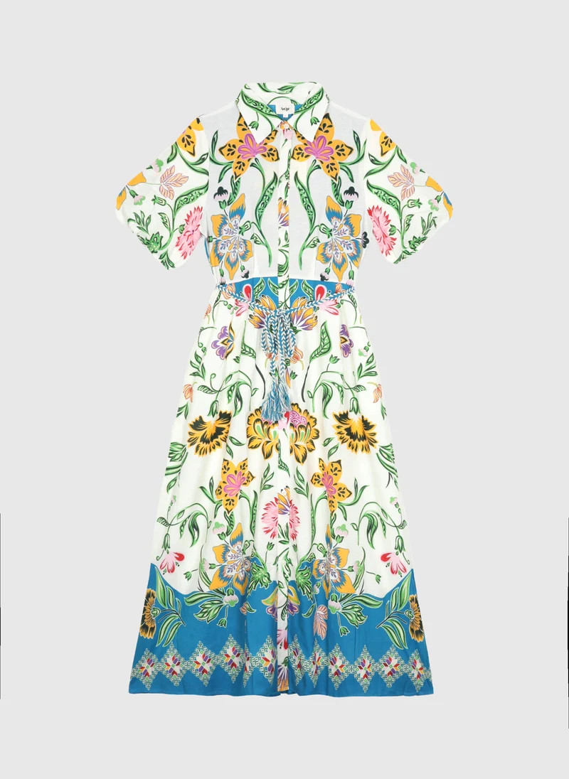 ROBE LONGUE ODOMINA florius multico