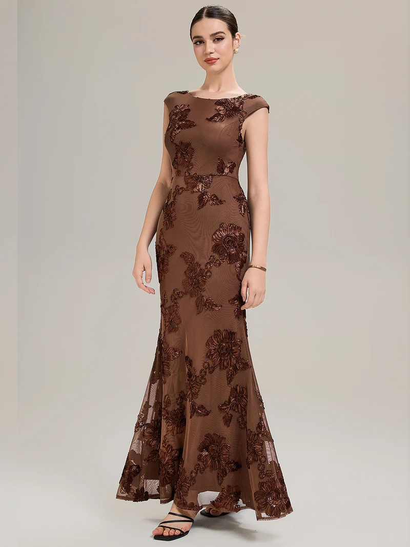 Robe de Soirée Chic Sirène Sans Manches à Épaule Unique en Tissu à Faible Élasthanne