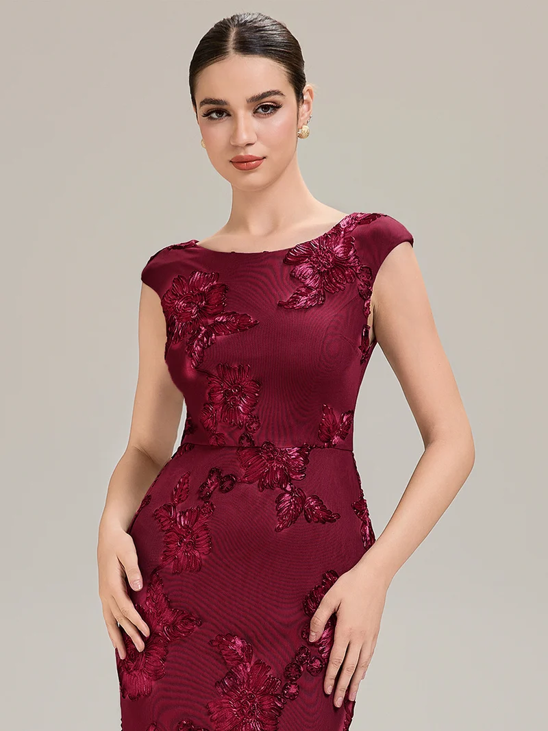 Robe de Soirée Chic Sirène Sans Manches à Épaule Unique en Tissu à Faible Élasthanne