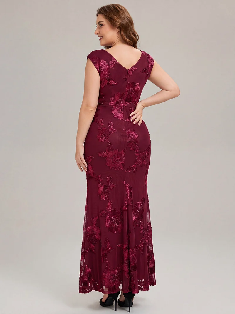 Robe de Soirée Chic Sirène Sans Manches à Épaule Unique en Tissu à Faible Élasthanne