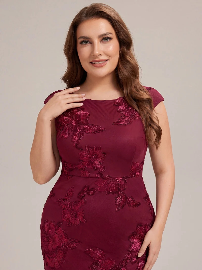 Robe de Soirée Chic Sirène Sans Manches à Épaule Unique en Tissu à Faible Élasthanne