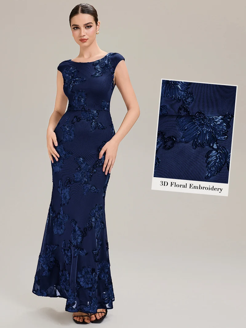 Robe de Soirée Chic Sirène Sans Manches à Épaule Unique en Tissu à Faible Élasthanne