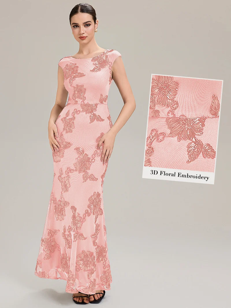 Robe de Soirée Chic Sirène Sans Manches à Épaule Unique en Tissu à Faible Élasthanne