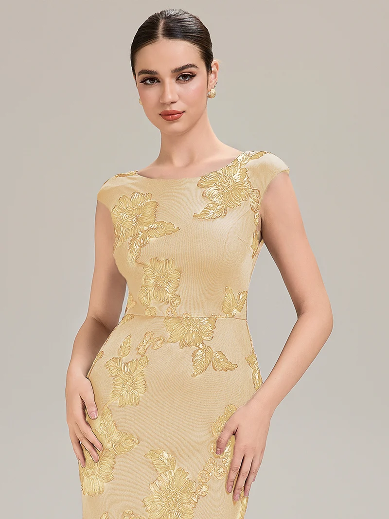 Robe de Soirée Chic Sirène Sans Manches à Épaule Unique en Tissu à Faible Élasthanne