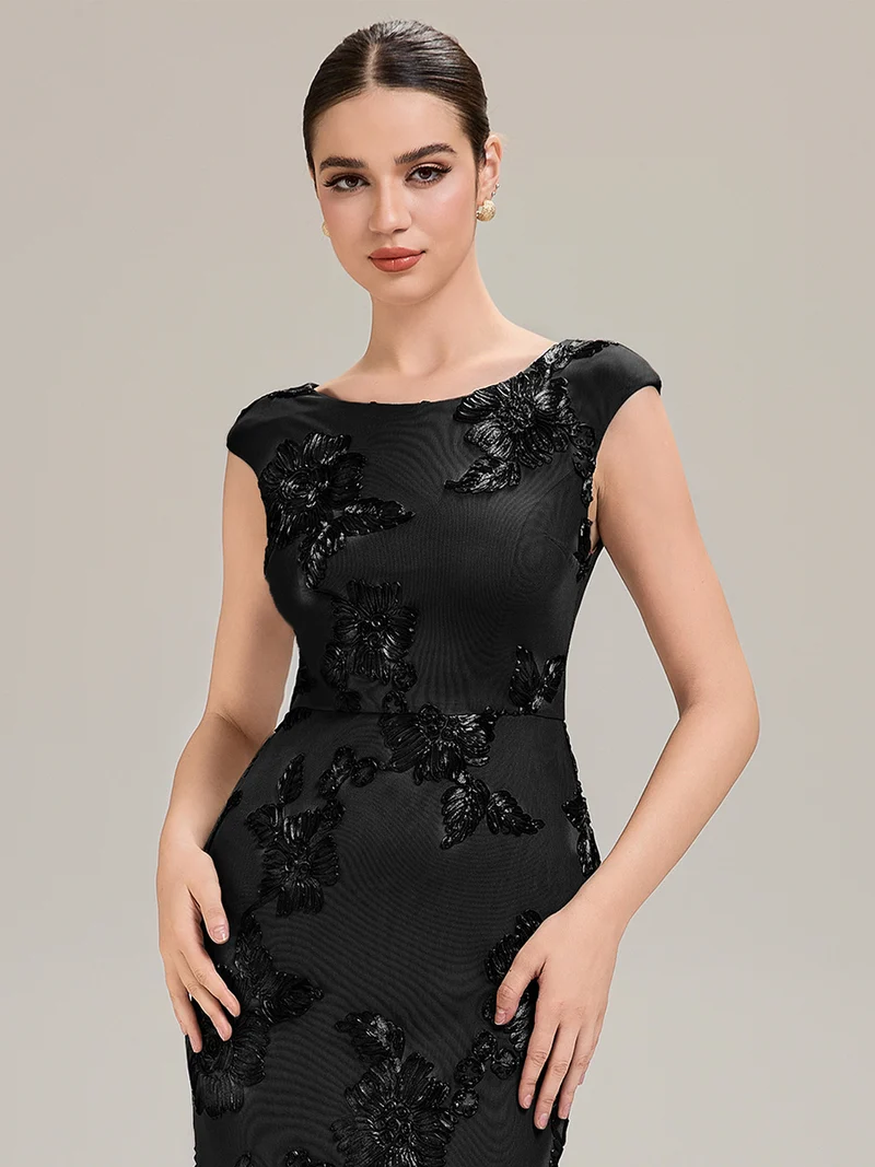 Robe de Soirée Chic Sirène Sans Manches à Épaule Unique en Tissu à Faible Élasthanne
