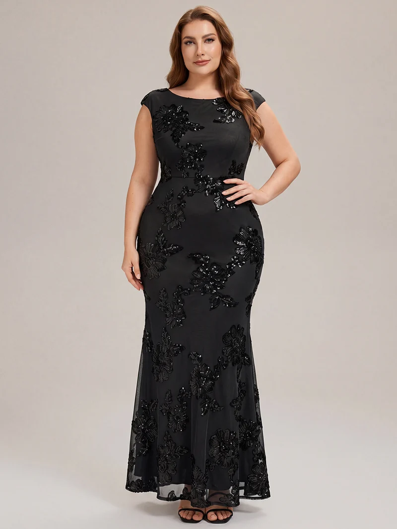 Robe de Soirée Chic Sirène Sans Manches à Épaule Unique en Tissu à Faible Élasthanne