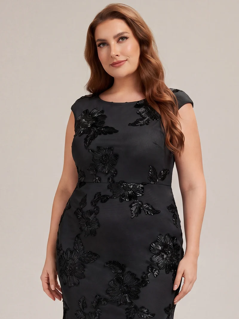 Robe de Soirée Chic Sirène Sans Manches à Épaule Unique en Tissu à Faible Élasthanne
