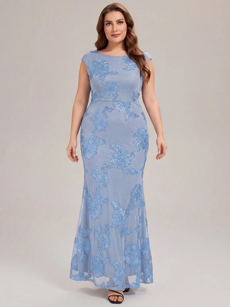 Robe de Soirée Chic Sirène Sans Manches à Épaule Unique en Tissu à Faible Élasthanne