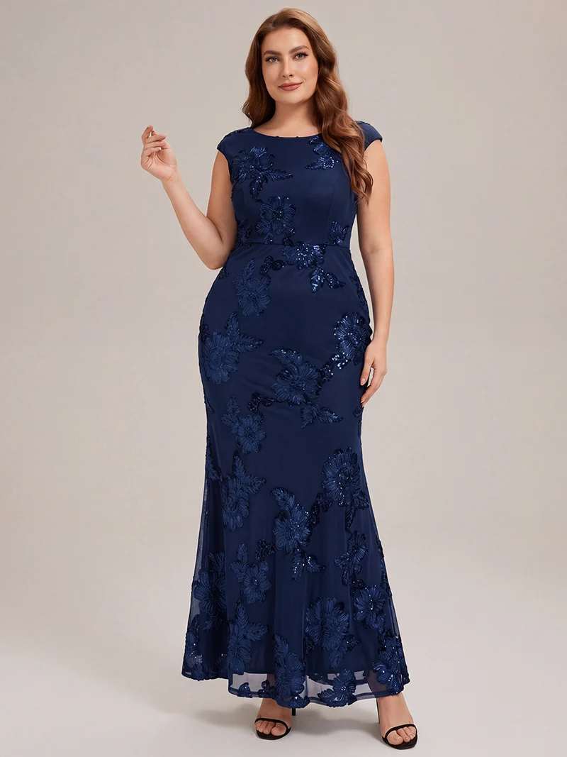 Robe de Soirée Chic Sirène Sans Manches à Épaule Unique en Tissu à Faible Élasthanne