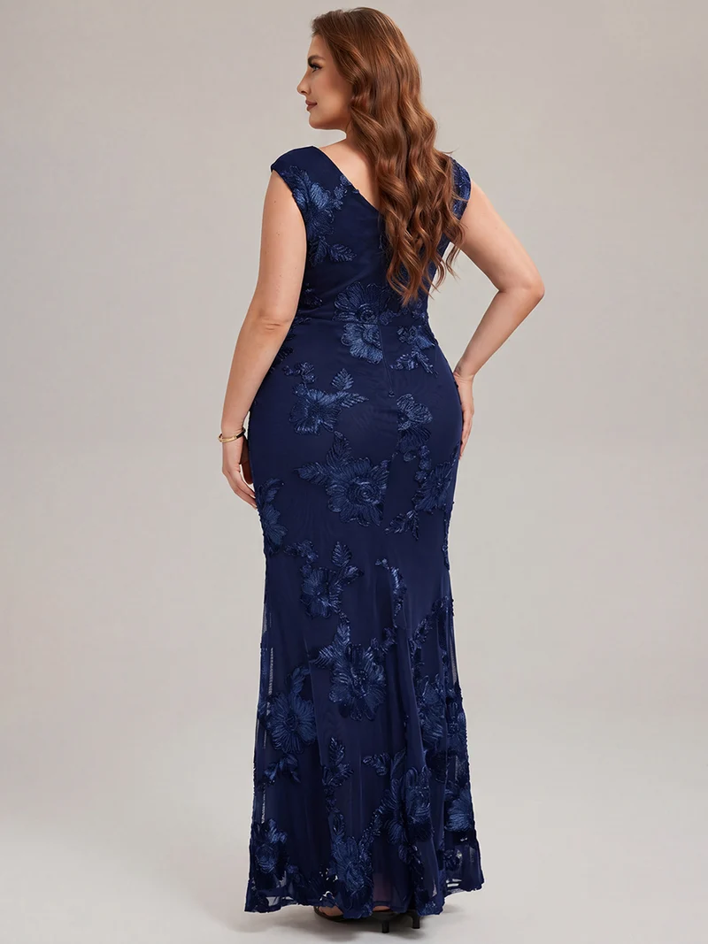 Robe de Soirée Chic Sirène Sans Manches à Épaule Unique en Tissu à Faible Élasthanne