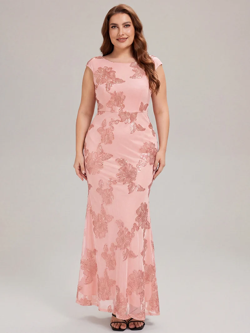 Robe de Soirée Chic Sirène Sans Manches à Épaule Unique en Tissu à Faible Élasthanne